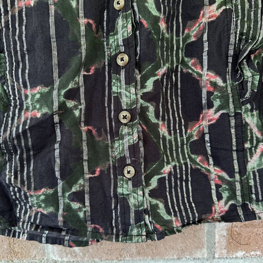 Pilcro Anthropologie Button Down Sleeveless Ruffle Blouse XS - Picture 4 of 10